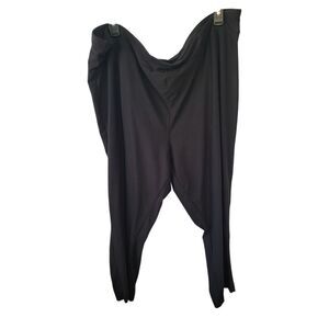 Terra & Sky Black Cropped Leggings Size 3X